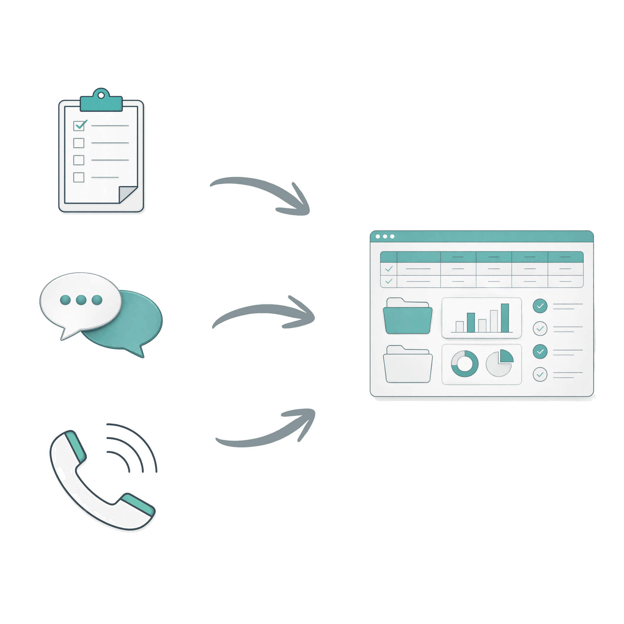 動線は変えずに一本化のイメージ - 予約管理・運用効率化